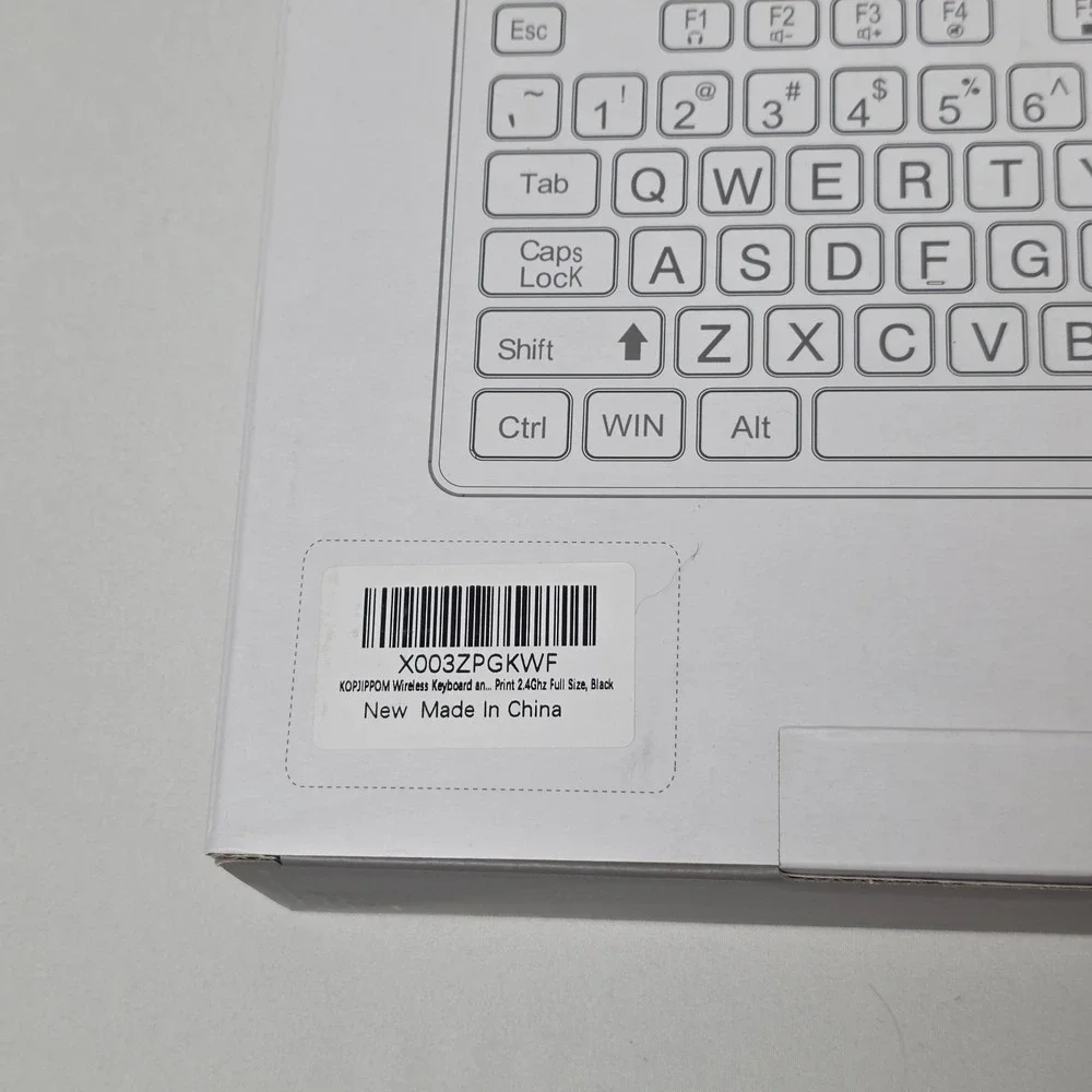 MPTOG Wireless Combo S801AG Typewriter Keyboard and Mouse Set Brown Retro Keys